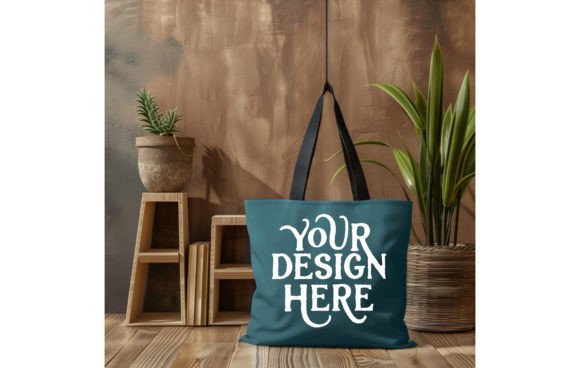 Blue Spruce Tote Bag Mockup: Your Design Showcase Tool
