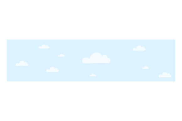 Bringing Calm to Your Canvas: The Sky with White Fluffy Clouds Palette