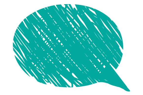 Color Speech Bubble: Comic Dialog Typography