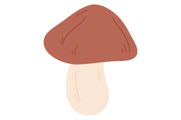 Discover the Organic Allure of Mushroom Icon: Forest Wild Fungus Color