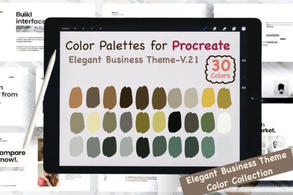 Elevate Your Digital Art: Using Procreate Color Palettes-Elegant Biz V21