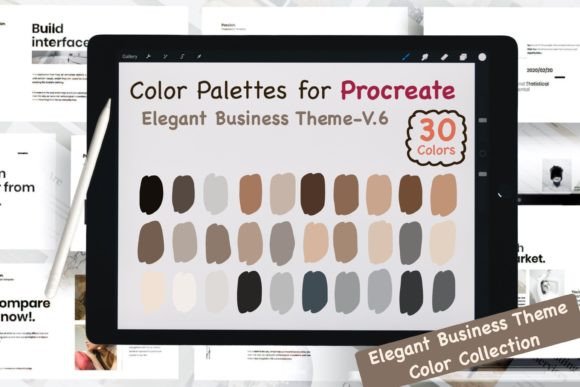 Instant Brand Elegance: Mastering Procreate Color Palettes-Elegant Biz V.6