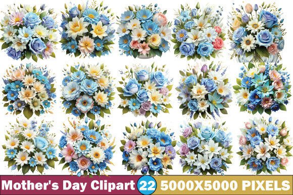 Mothers Day Flowers Watercolour Clipart: A Design Asset Guide
