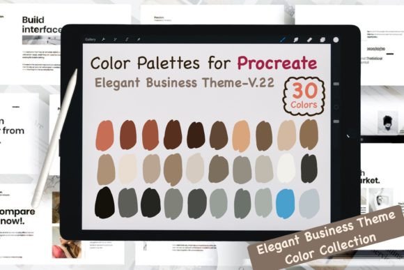 Procreate Color Palettes-Elegant Biz V22: Your Shortcut to Sophisticated Design