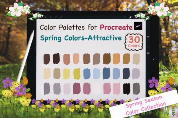 SpringAttractiv Color Palettes: Fresh Palettes for Procreate