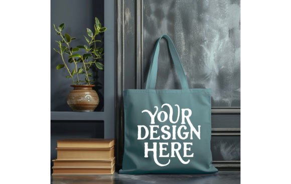 Tote Bag,Blue Spruce Color Mockup 12: Your Design's New Best Friend