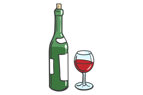 Wine Bottle and Glass Color Drawing: Elevate Your Designs